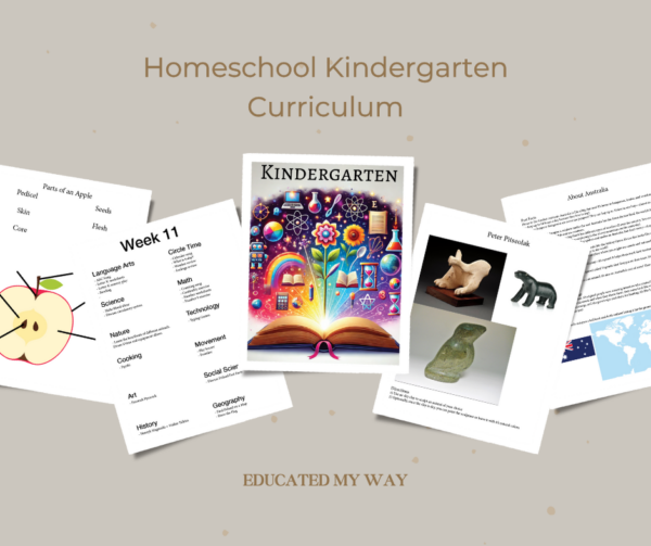 Kindergarten Homeschool Curriculum