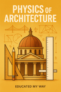Cover image of the Physics & Architecture curriculum for high school students, created by Educated My Way